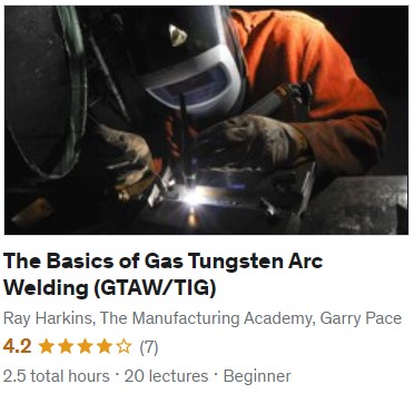 gas tungsten arc welding udemy course